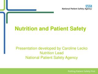 Nutrition and Patient Safety