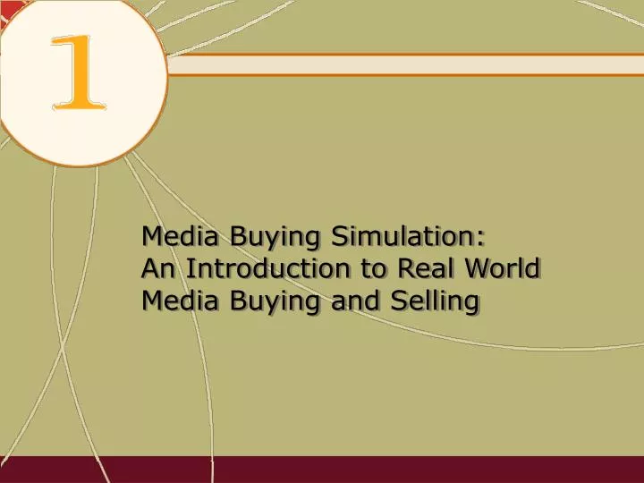 media buying simulation an introduction to real world media buying and selling