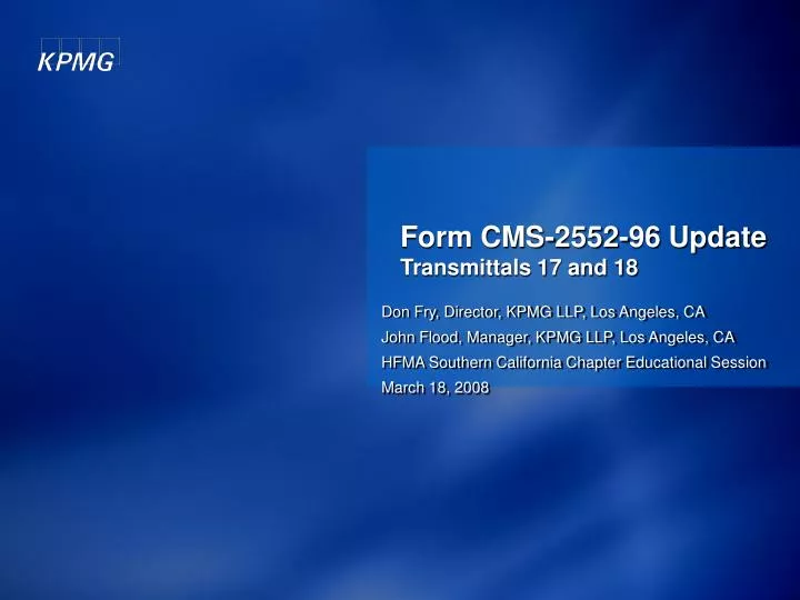 form cms 2552 96 update transmittals 17 and 18