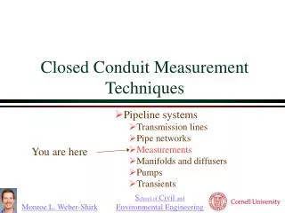 Closed Conduit Measurement Techniques