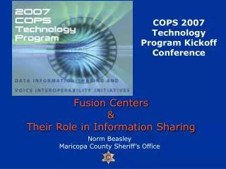 Fusion Centers &amp; Their Role in Information Sharing