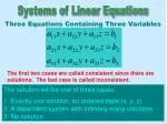 Systems of Linear Equations - slide 1