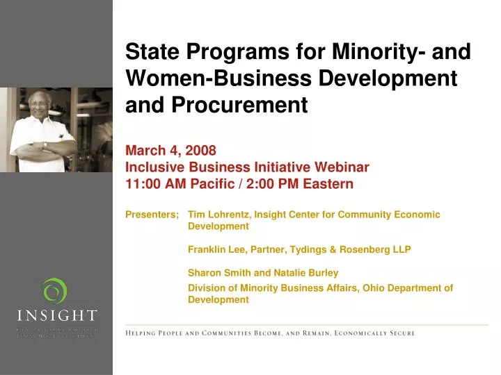 state programs for minority and women business development and procurement