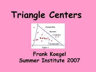 Triangle Centers