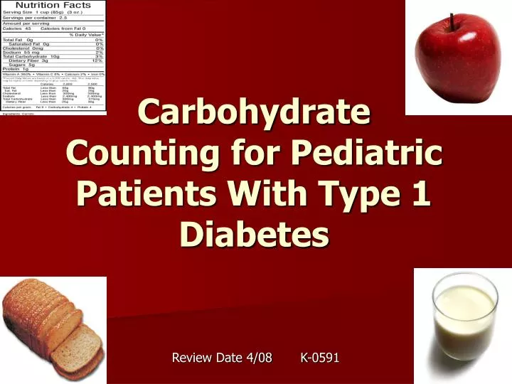 carbohydrate counting for pediatric patients with type 1 diabetes