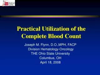 Practical Utilization of the Complete Blood Count
