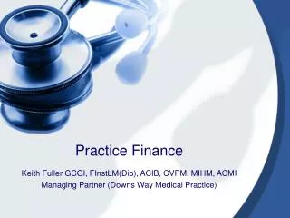 Practice Finance