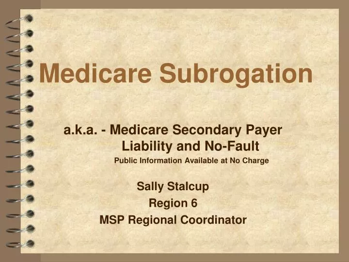 medicare subrogation