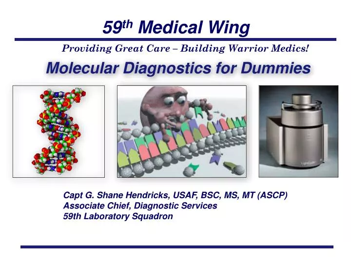 molecular diagnostics for dummies