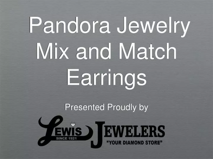 pandora jewelry mix and match earrings