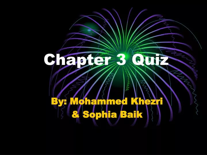 chapter 3 quiz