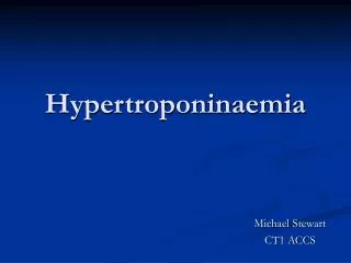 Hypertroponinaemia