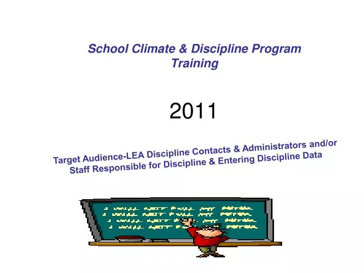 school climate discipline program training 2011
