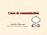 Cours de communication - slide 1