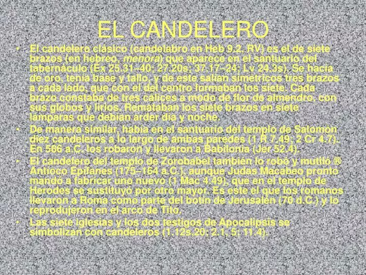 el candelero