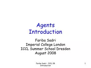 Agents Introduction