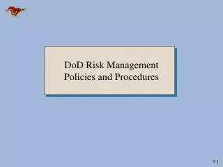 DoD Risk Management Policies and Procedures