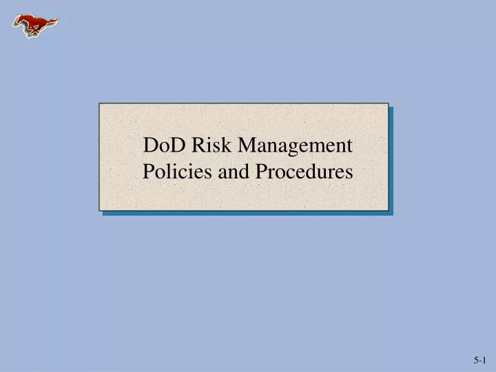 dod risk management policies and procedures