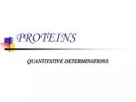 PROTEINS - slide 1