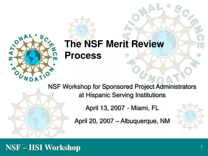 the nsf merit review process