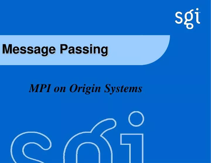 message passing