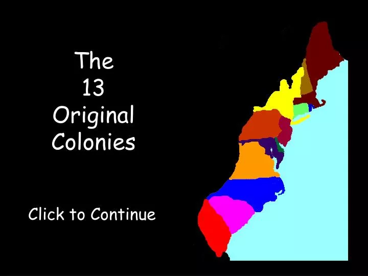 the 13 original colonies