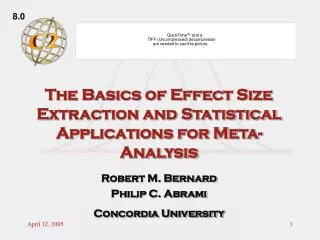 The Basics of Effect Size Extraction and Statistical Applications for Meta-Analysis