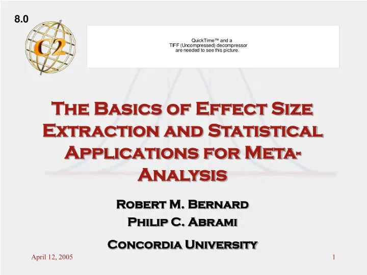 the basics of effect size extraction and statistical applications for meta analysis