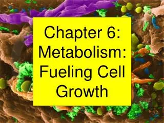 Chapter 6: Metabolism: Fueling Cell Growth