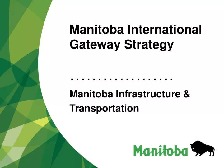 manitoba international gateway strategy