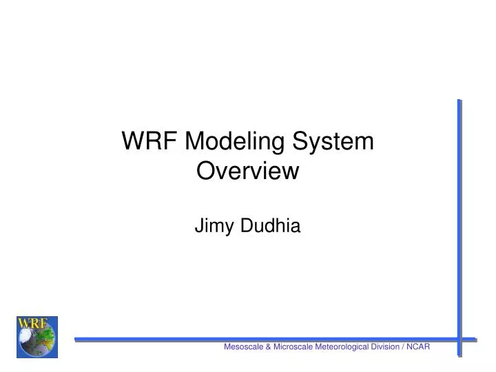 wrf modeling system overview