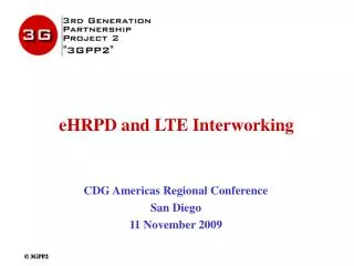 eHRPD and LTE Interworking