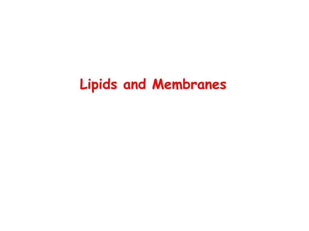 PPT - Lipids and Membranes PowerPoint Presentation, free download - ID ...