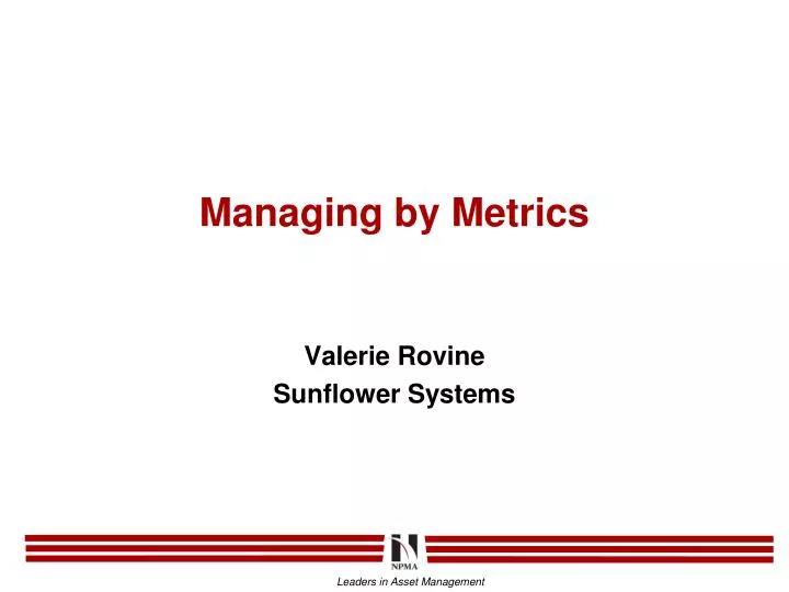 managing by metrics