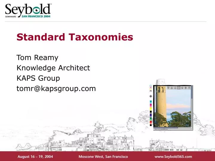 standard taxonomies