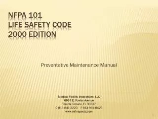 NFPA 101 Life Safety Code 2000 Edition