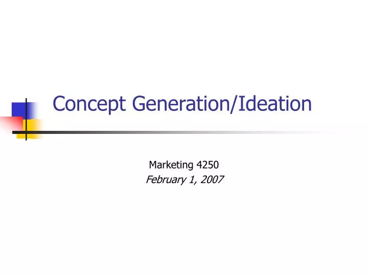 concept generation ideation