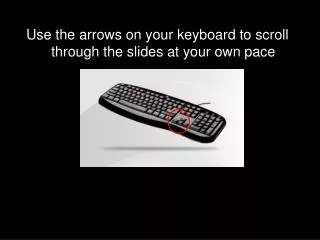 Use the arrows on your keyboard to scroll through the slides at your own pace