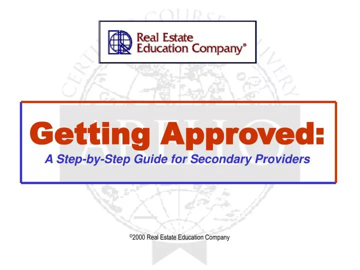 getting approved a step by step guide for secondary providers