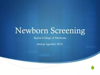 Newborn Screening