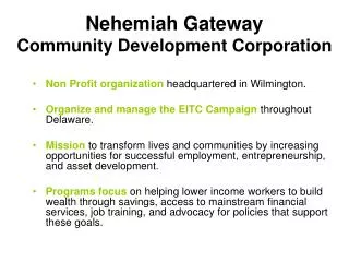 Nehemiah Gateway Community Development Corporation