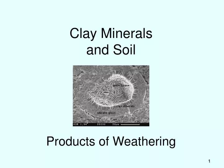 clay minerals and soil