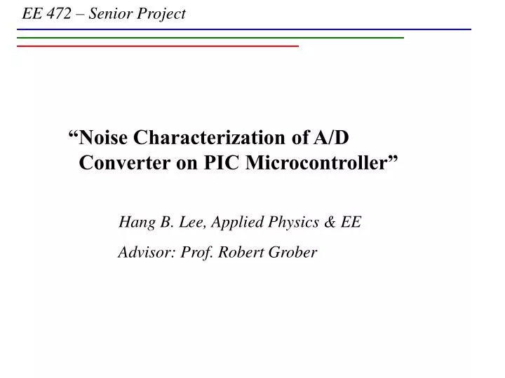 noise characterization of a d converter on pic microcontroller