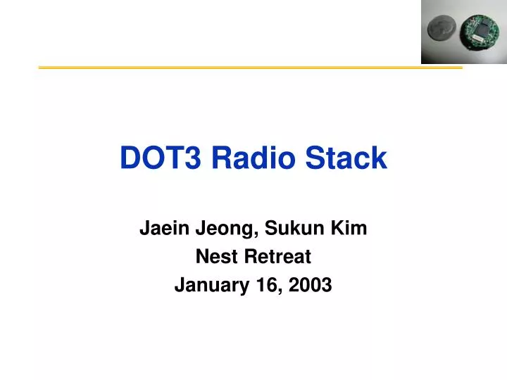 dot3 radio stack