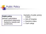 Public Policy - slide 1