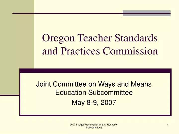 oregon teacher standards and practices commission