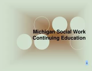 Michigan Social Work Continuing Education