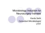 Microbiology Induction for Neurosurgery trainees
