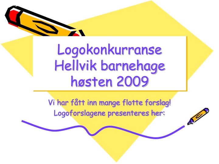 logokonkurranse hellvik barnehage h sten 2009