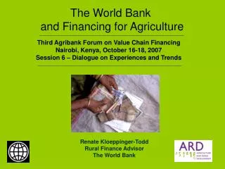 The World Bank and Financing for Agriculture